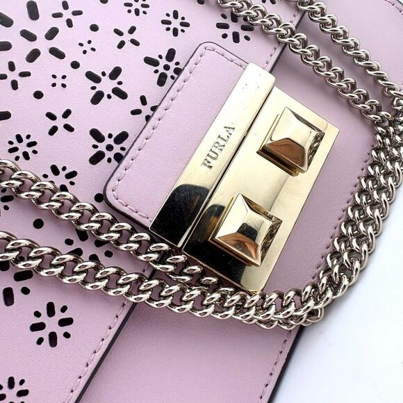 Lavender Furla Shoulder / Crossbody Bag EUC RARE - Picture 4 of 14